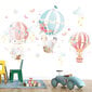 Bērnu sienas uzlīme - Dzīvnieki gaisa balonā цена и информация | Dekoratīvās uzlīmes | 220.lv