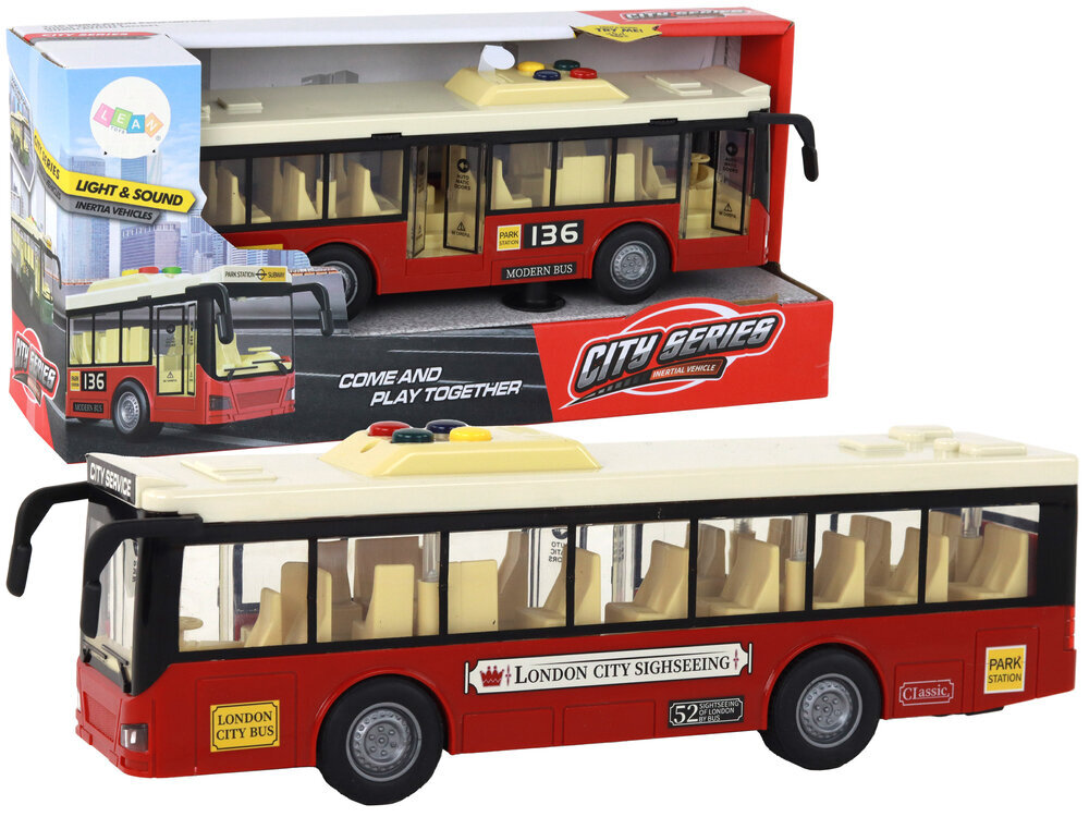 Interaktīvs autobuss, sarkans цена и информация | Rotaļlietas zēniem | 220.lv