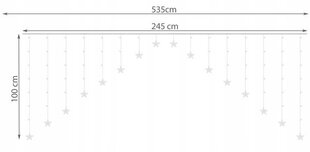 Ziemassvētku virtene, 136 Led, 5,35 m цена и информация | Гирлянды | 220.lv