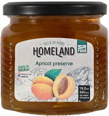 Варенье абрикосовое Homeland, 540 г цена и информация | Консервы | 220.lv
