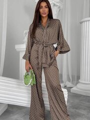 Pidžama ar biksēm sievietēm Dona, brūna cena un informācija | Naktskrekli, pidžamas | 220.lv