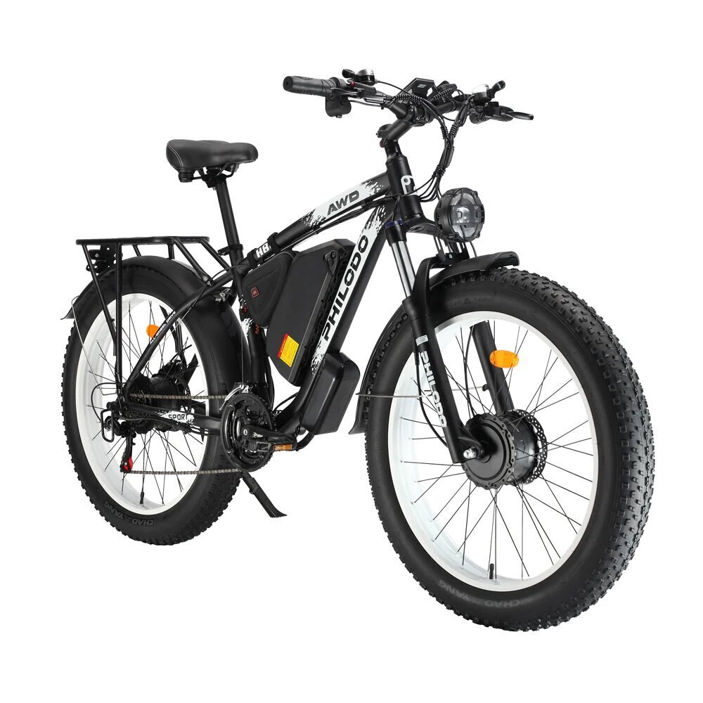 Elektriskais velosipēds Philodo H8 AWD, 26", melns цена и информация | Elektrovelosipēdi | 220.lv