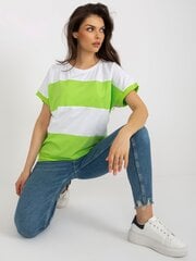T-krekls sievietēm RV-BZ-8640.36X, balts/zaļš cena un informācija | T-krekli sievietēm | 220.lv