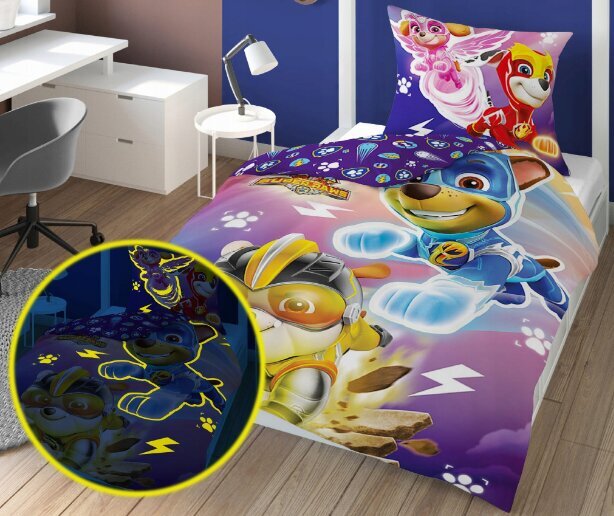 Bērnu Paw Patrol gultas komplekts 160 x 200 cm cena un informācija | Bērnu gultas veļa | 220.lv