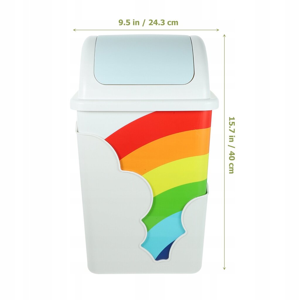 Rainbow mazais atkritumu konteiners 10l cena un informācija | Miskastes | 220.lv