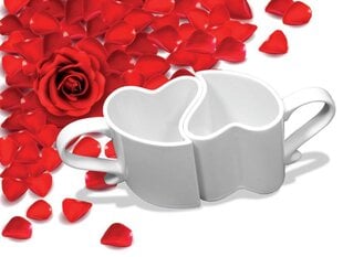 Чашки Hot Love, 2шт, белые, цветная упаковка, 250мл цена и информация | Оригинальные кружки | 220.lv