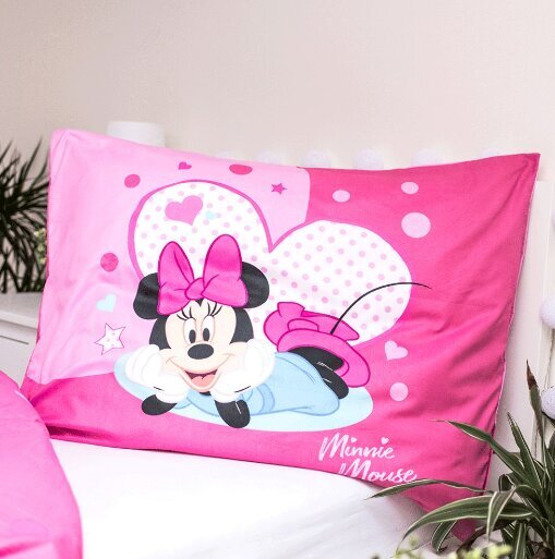 Bērnu gultas veļas komplekts 140x200 Minnie Mouse cena un informācija | Bērnu gultas veļa | 220.lv