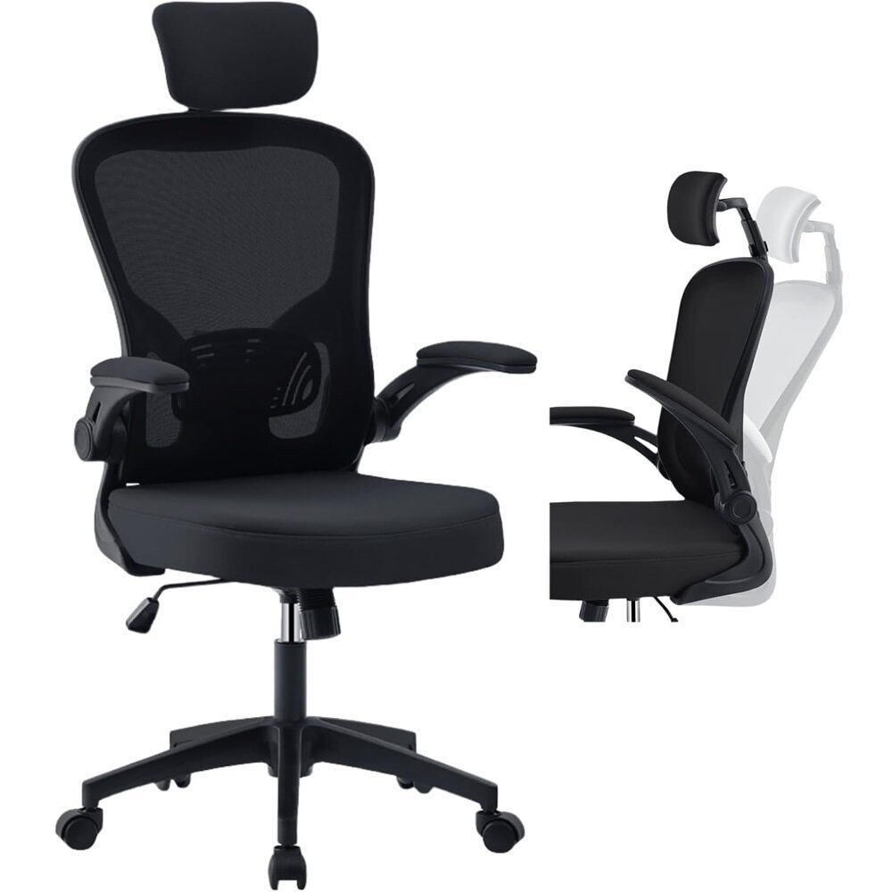 Biroja krēsls Restock Flexi, melns cena un informācija | Biroja krēsli | 220.lv