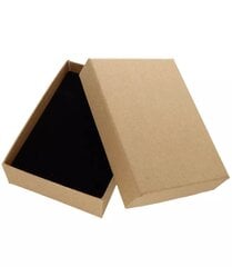 Dekoratīvā dārglietu kastīte, 8 x 11 cm, brūna cena un informācija | Dāvanu saiņošanas materiāli | 220.lv