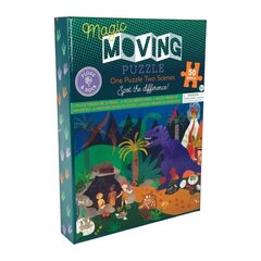 Attēlu mainoša puzle Floss & Rock Magic Moving Puzzle Dinozaurs, 50 det. цена и информация | Пазлы | 220.lv