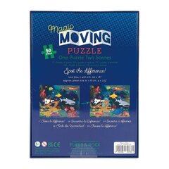 Attēlu mainoša puzle Floss & Rock Magic Moving Puzzle Okeāns, 50 det. цена и информация | Пазлы | 220.lv