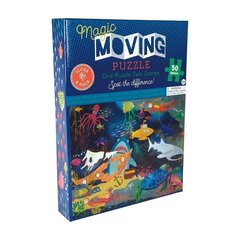 Attēlu mainoša puzle Floss & Rock Magic Moving Puzzle Okeāns, 50 det. cena un informācija | Puzles, 3D puzles | 220.lv