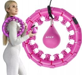 Vingrošanas riņķis DrFit, 120 cm, violets цена и информация | Обручи, гимнастические палки | 220.lv