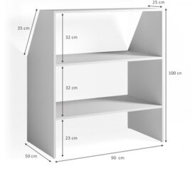 Фронтонная полка VICCO  цена и информация | Полки | 220.lv