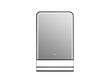 Spogulis LED Vento Venezia ar plauktu 50X80 cena un informācija | Vannas istabas spoguļi | 220.lv