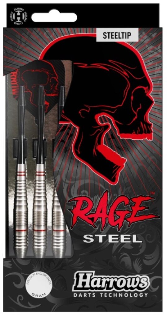 Šautriņu bultiņu komplekts Harrows Darts Steeltip Rage, 3x24g cena un informācija | Šautriņmešana, dārts | 220.lv