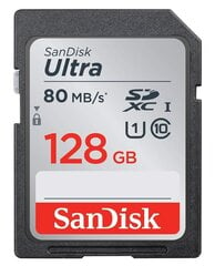 SanDisk UHS-I/SDSDUNB-128G-GN6IN cena un informācija | Atmiņas kartes fotokamerām | 220.lv