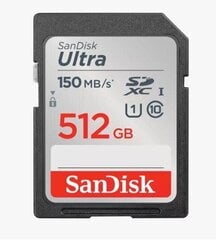 SanDisk UHS-I/SDSDUNC-512G-GN6IN цена и информация | Карты памяти для фотоаппаратов | 220.lv