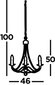 Searchlight piekaramais gaismeklis Maypole 6343-3AB cena un informācija | Lustras | 220.lv