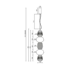 Milagro piekaramā lampa Caro ML0361 cena un informācija | Piekaramās lampas | 220.lv