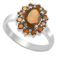 Серебряное (925) кольцо с драгоценными камнями, код ah50304, EU-53 (~16,75 мм) AH50304EU-53 цена и информация | Кольца | 220.lv