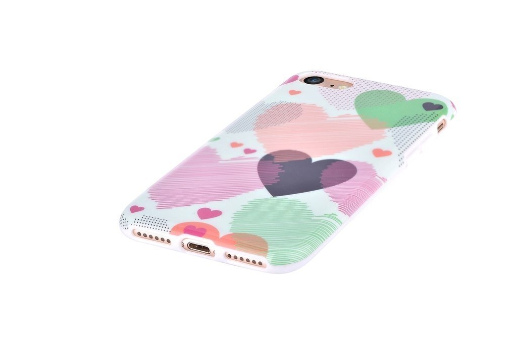 Devia Vivid Silicone Back Case With Hearts For Apple iPhone 7 Plus / 8 Plus cena un informācija | Telefonu vāciņi, maciņi | 220.lv