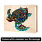 A5 koka puzle ar bruņurupuča dizainu, 131 gabals, LIVMAN T827 cena un informācija | Puzles, 3D puzles | 220.lv