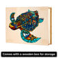 A4 koka puzle ar bruņurupuča dizainu, 216 gabali, LIVMAN T827 цена и информация | Puzles, 3D puzles | 220.lv
