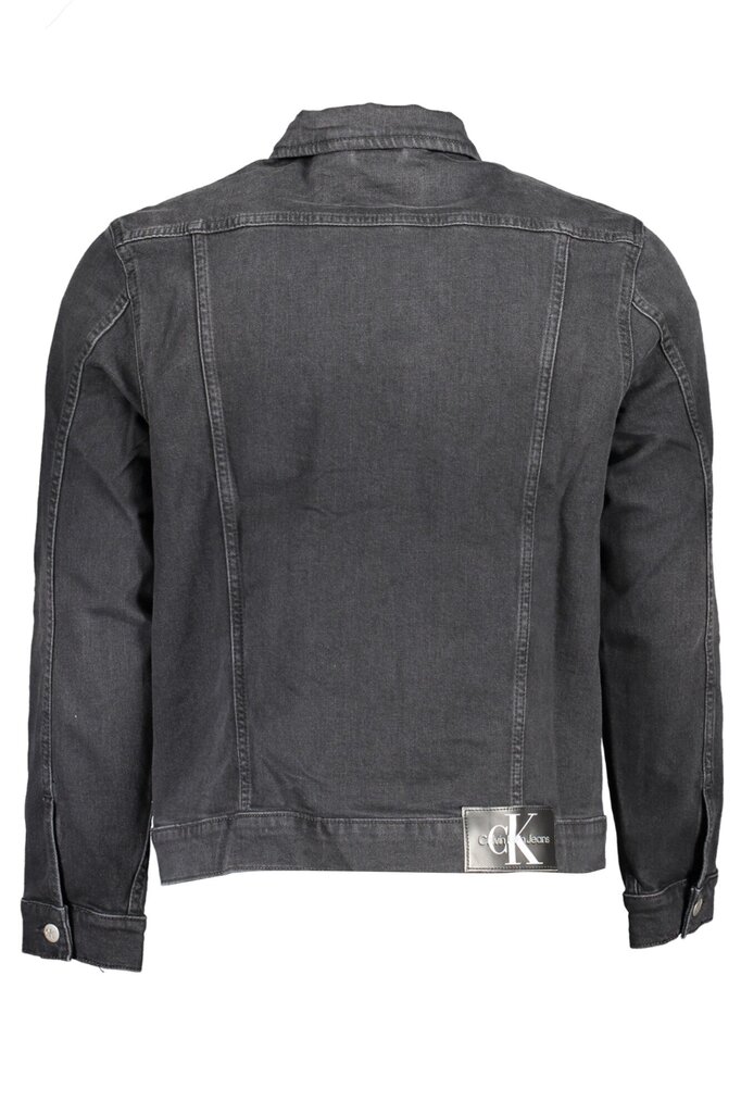 Calvin Klein džinsu jaka vīriešiem, melna cena un informācija | Vīriešu žaketes | 220.lv