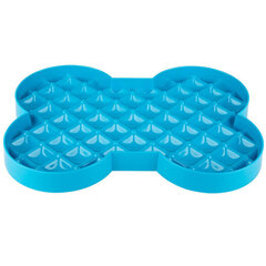 SloDog Slow Feeder Plate Large bone bowl turquoise цена и информация | Миски, ящики для корма | 220.lv