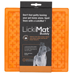 "LickiMat Buddy Cross" мягкий оранжевый цена и информация | Миски, ящики для корма | 220.lv