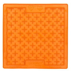 "LickiMat Buddy Cross" мягкий оранжевый цена и информация | Миски, ящики для корма | 220.lv