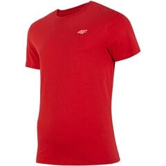 Marškinėliai vyrams 4f, raudoni cena un informācija | Vīriešu T-krekli | 220.lv