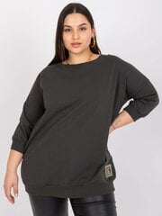 блузка больших размеров цвета хаки с пуговицами на спине odile цена и информация | Женские блузки, рубашки | 220.lv