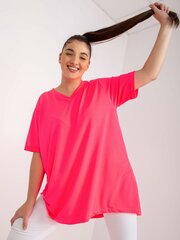 светло-розовая гладкая блузка больших размеров с коротким рукавом цена и информация | Женские блузки, рубашки | 220.lv