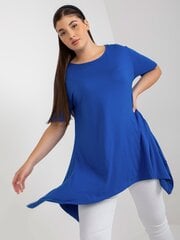 темно-синяя женская блуза больших размеров в рубчик цена и информация | Женские блузки, рубашки | 220.lv