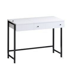 Mācību galds Asir, 100x74x45 cm, balts/melns cena un informācija | Datorgaldi, rakstāmgaldi, biroja galdi | 220.lv