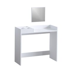 Стол для макияжа Асир, 90x82x35 см, белый цена и информация | Туалетные столики | 220.lv