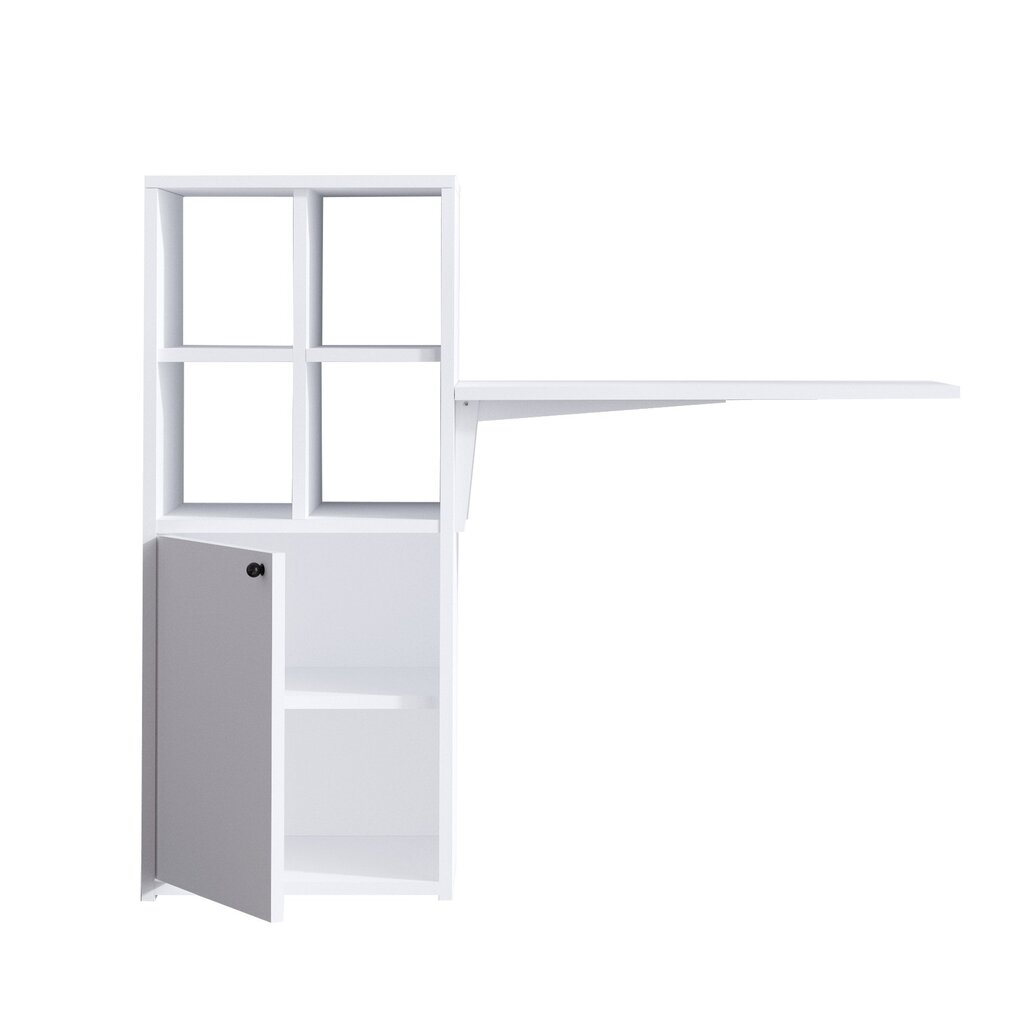 Mācību galds, Asir, 114x100x40 cm, balts/melns cena un informācija | Datorgaldi, rakstāmgaldi, biroja galdi | 220.lv