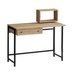 Учебный стол Асир, 100x74x45 см, черный/коричневый цена и информация | Компьютерные, письменные столы | 220.lv