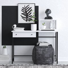 Mācību galds Asir, 100x74x45 cm, balts/melns cena un informācija | Datorgaldi, rakstāmgaldi, biroja galdi | 220.lv