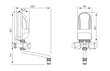 Caurplūdes ūdens sildītājs Dafi 4,5 kW ar hromētu krānu (230 V) цена и информация | Ūdens sildītāji | 220.lv