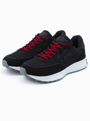 кроссовки из комбинированных материалов - черный v3 om-fosl-0110 цена и информация | Мужские ботинки | 220.lv