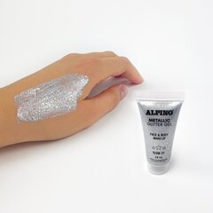 Grima gels bērniem Alpino Metallic Silver, 14 ml цена и информация | Косметика для мам и детей | 220.lv