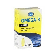 Uztura bagātinātājs LYSI Omega-3 Forte 1000 mg, N64 цена и информация | Витамины, пищевые добавки, препараты для хорошего самочувствия | 220.lv