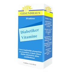 Uztura bagātinātājs Diabetiker Vitamine, 30 tabletes цена и информация | Витамины, пищевые добавки, препараты для хорошего самочувствия | 220.lv