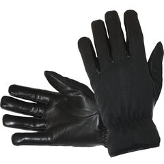 Мужские кожаные перчатки Hofler 181604 181604*01-9.5, черные цена и информация | Мужские шарфы, шапки, перчатки | 220.lv