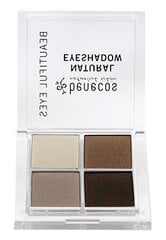 Natural quattro eyeshadow "Coffee & Cream", 8g цена и информация | Тушь, средства для роста ресниц, тени для век, карандаши для глаз | 220.lv