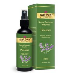 Dezodorants Sattva Ayurveda Patchouli, 80 ml cena un informācija | Dezodoranti | 220.lv
