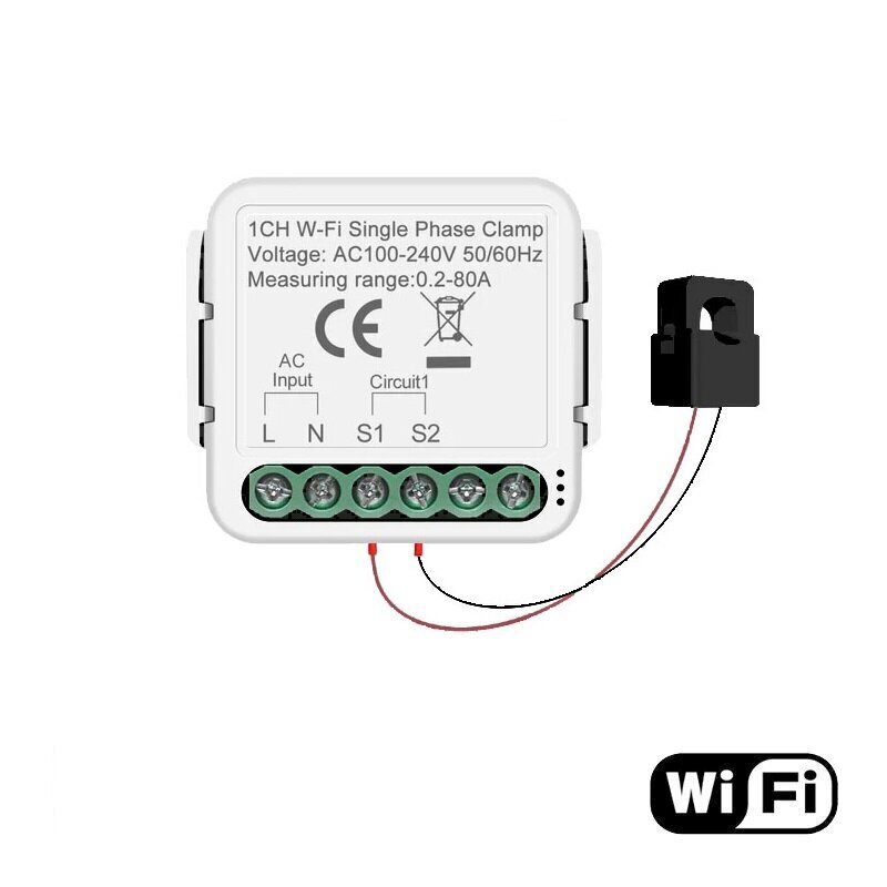 Enerģijas mērīšanas modulis Feelspot FS-PMM01W WiFi, Tuya cena un informācija | Rokas instrumenti | 220.lv